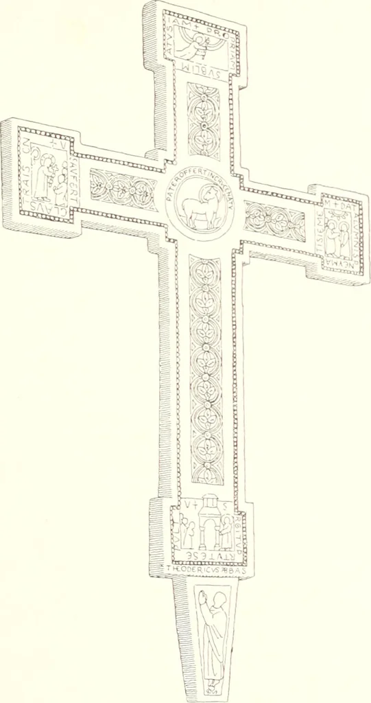 An illustration from Dinanderie: a history and description of mediaeval art work in copper, brass and bronze, 1910, leaf 177