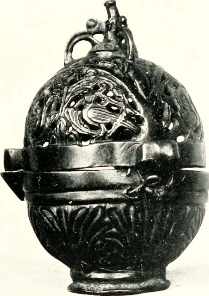An illustration from Dinanderie: a history and description of mediaeval art work in copper, brass and bronze, 1910, leaf 189