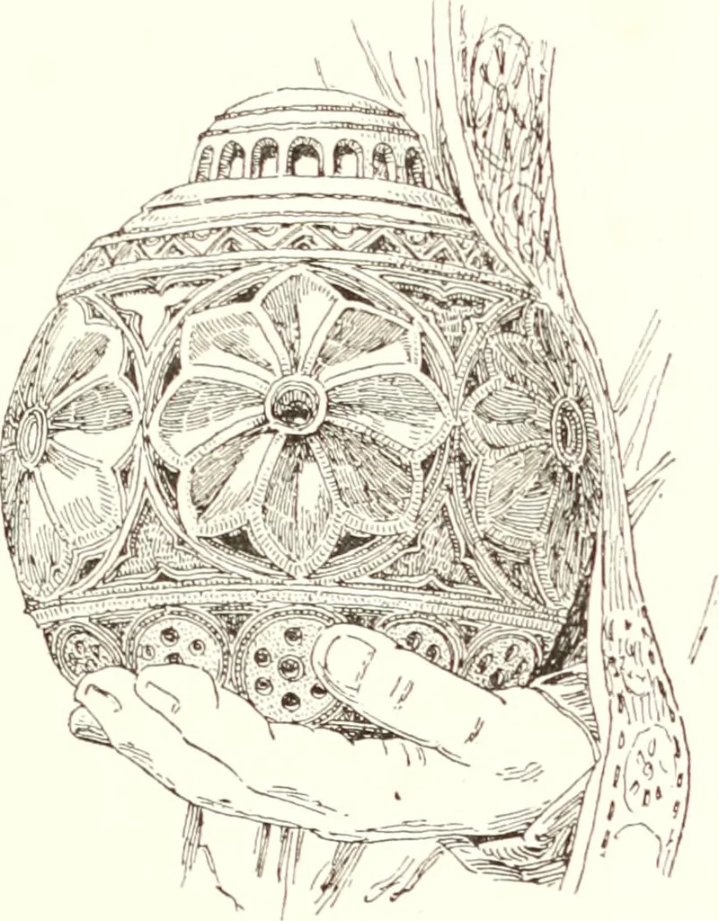 An illustration from Dinanderie: a history and description of mediaeval art work in copper, brass and bronze, 1910, leaf 191