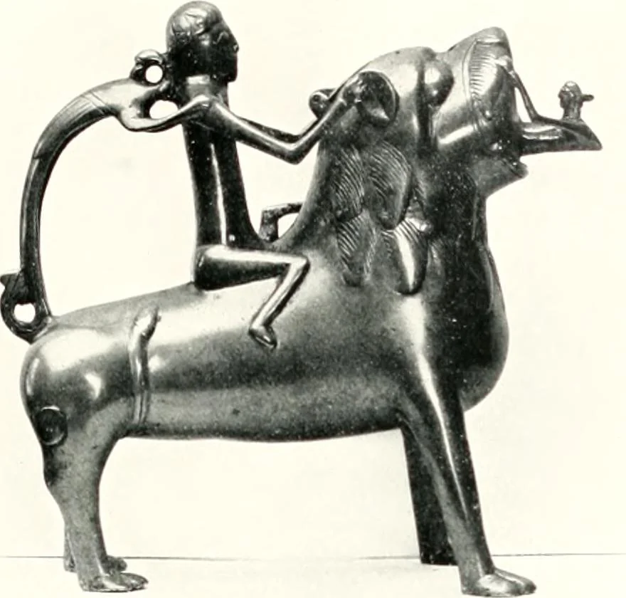 An illustration from Dinanderie: a history and description of mediaeval art work in copper, brass and bronze, 1910, leaf 209