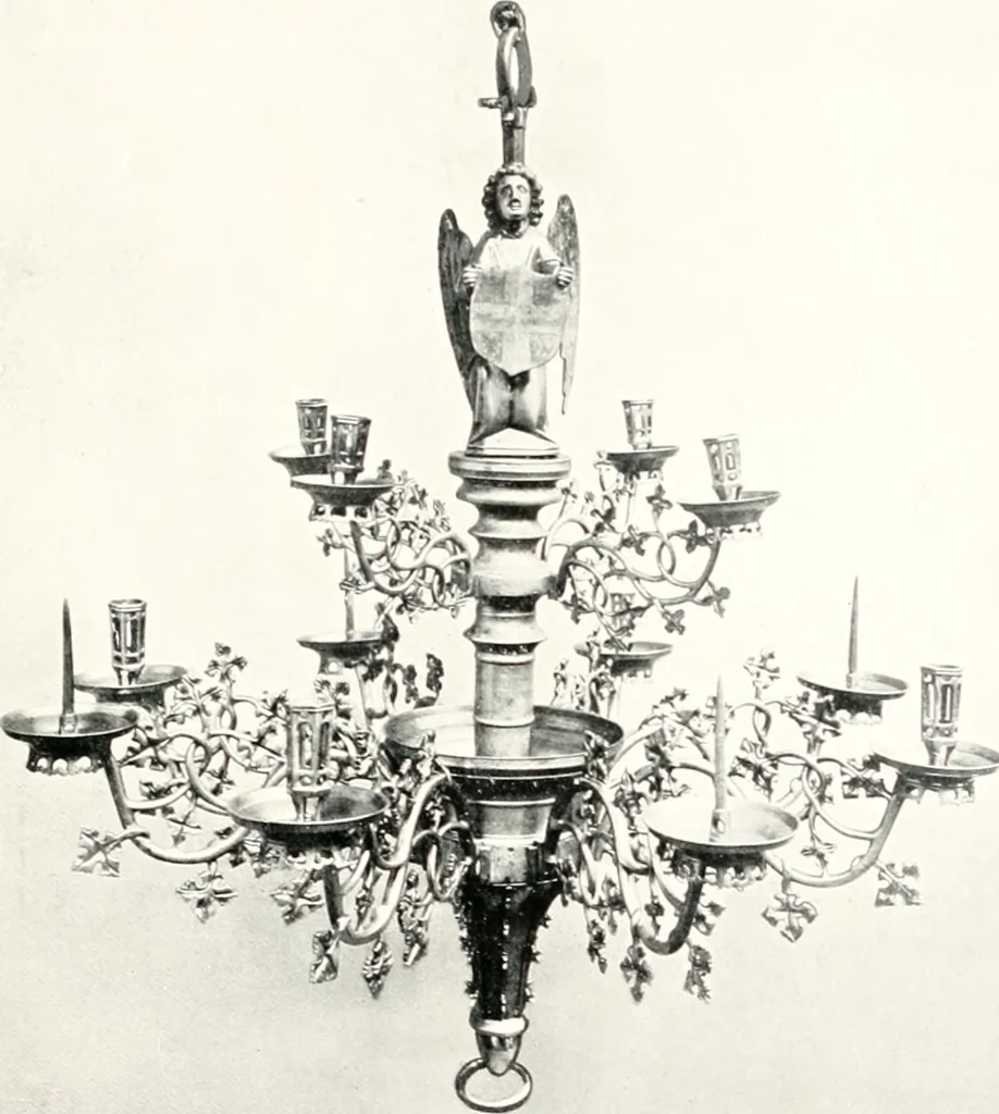An illustration from Dinanderie: a history and description of mediaeval art work in copper, brass and bronze, 1910, leaf 215