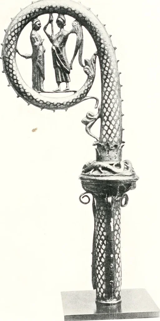 An illustration from Dinanderie: a history and description of mediaeval art work in copper, brass and bronze, 1910, leaf 223