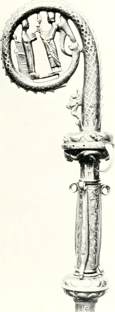 An illustration from Dinanderie: a history and description of mediaeval art work in copper, brass and bronze, 1910, leaf 227