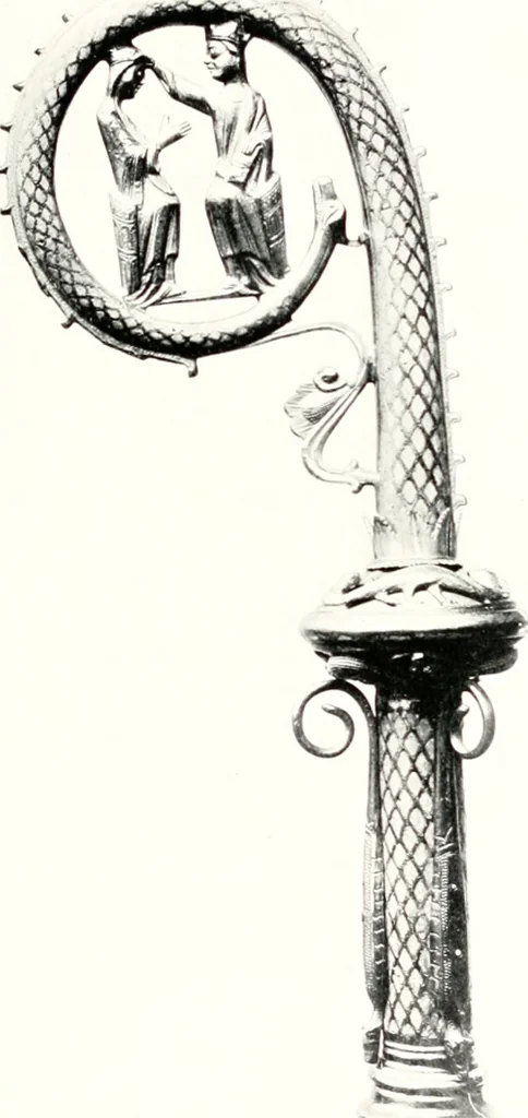 An illustration from Dinanderie: a history and description of mediaeval art work in copper, brass and bronze, 1910, leaf 229