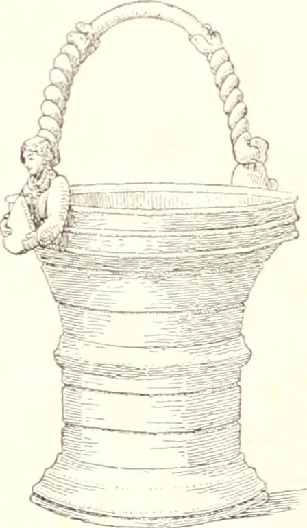 An illustration from Dinanderie: a history and description of mediaeval art work in copper, brass and bronze, 1910, leaf 233