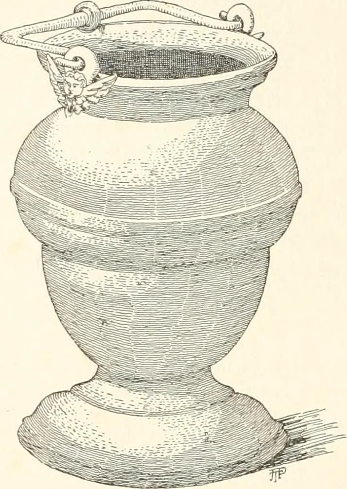 An illustration from Dinanderie: a history and description of mediaeval art work in copper, brass and bronze, 1910, leaf 234