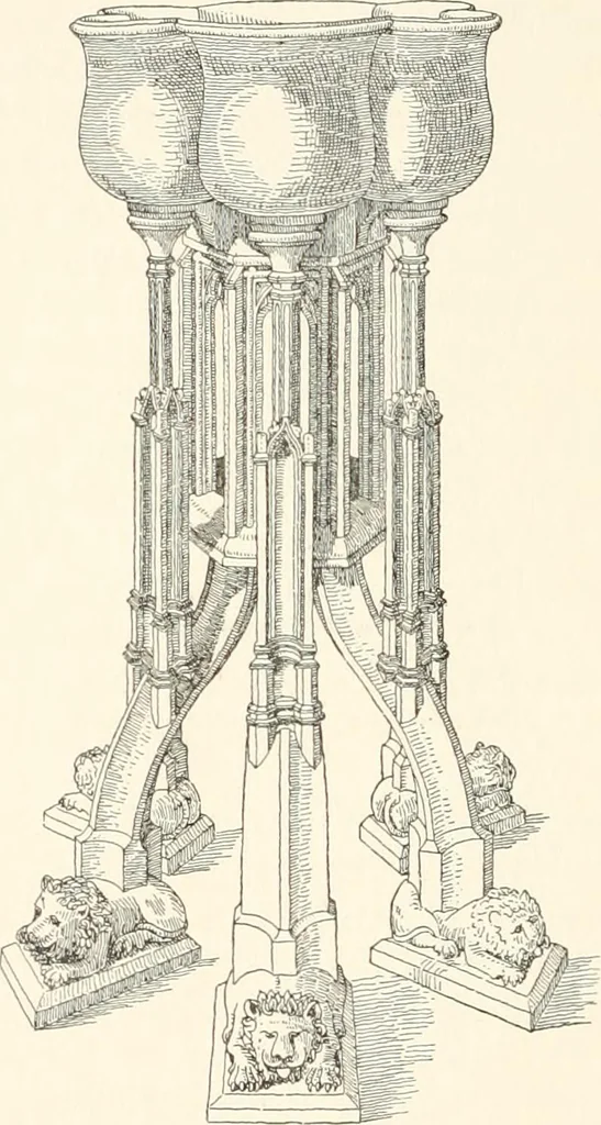 An illustration from Dinanderie: a history and description of mediaeval art work in copper, brass and bronze, 1910, leaf 260