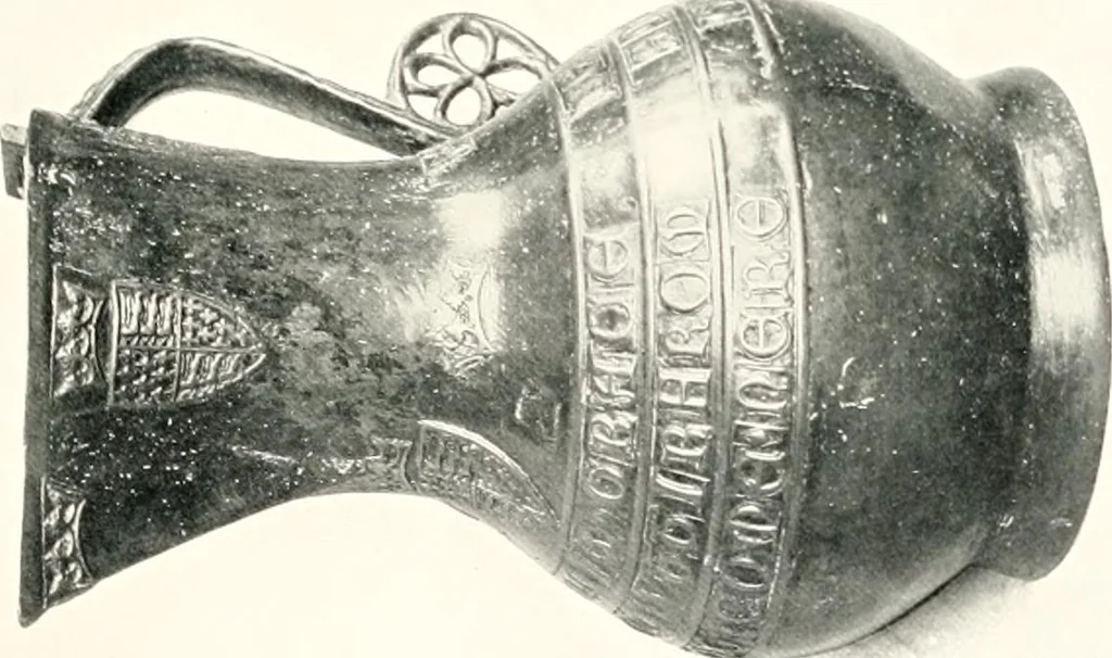 An illustration from Dinanderie: a history and description of mediaeval art work in copper, brass and bronze, 1910, leaf 263