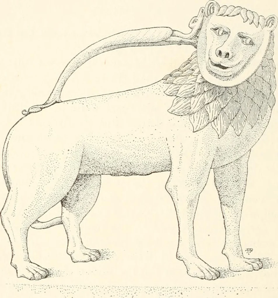 An illustration from Dinanderie: a history and description of mediaeval art work in copper, brass and bronze, 1910, leaf 266
