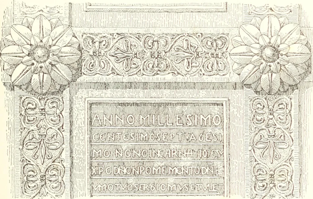 An illustration from Dinanderie: a history and description of mediaeval art work in copper, brass and bronze, 1910, leaf 291