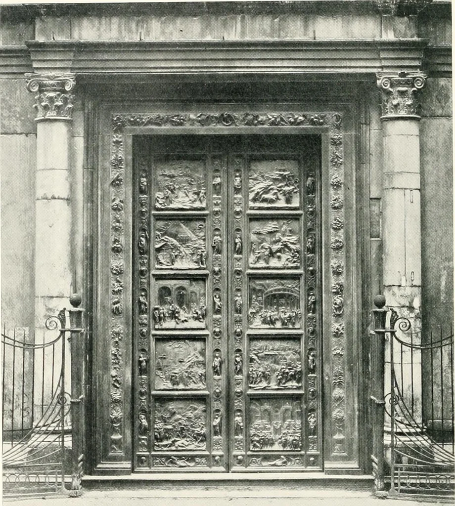 An illustration from Dinanderie: a history and description of mediaeval art work in copper, brass and bronze, 1910, leaf 300