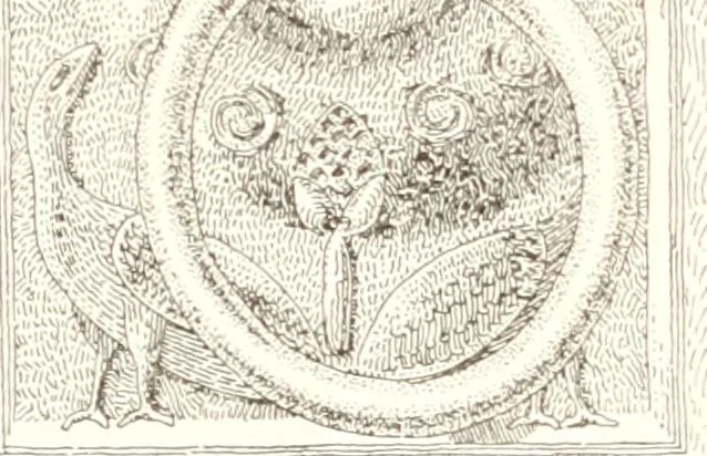 An illustration from Dinanderie: a history and description of mediaeval art work in copper, brass and bronze, 1910, leaf 309