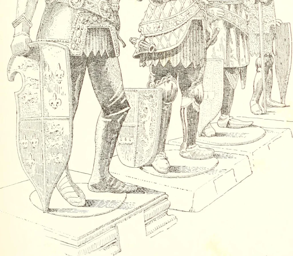 An illustration from Dinanderie: a history and description of mediaeval art work in copper, brass and bronze, 1910, leaf 325