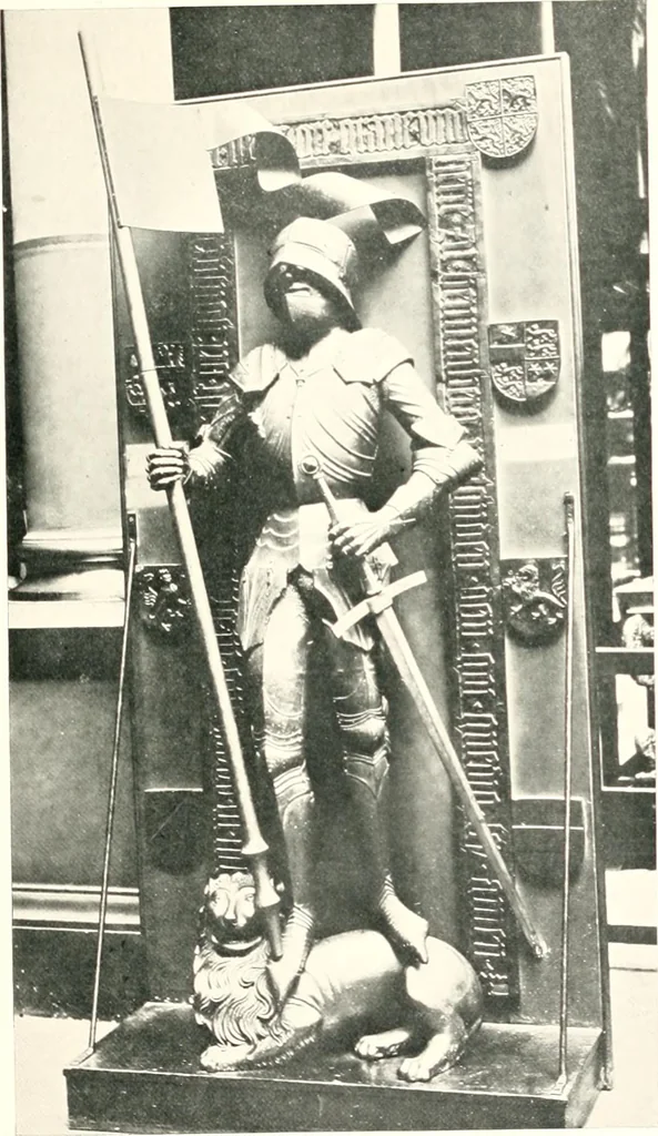 An illustration from Dinanderie: a history and description of mediaeval art work in copper, brass and bronze, 1910, leaf 327