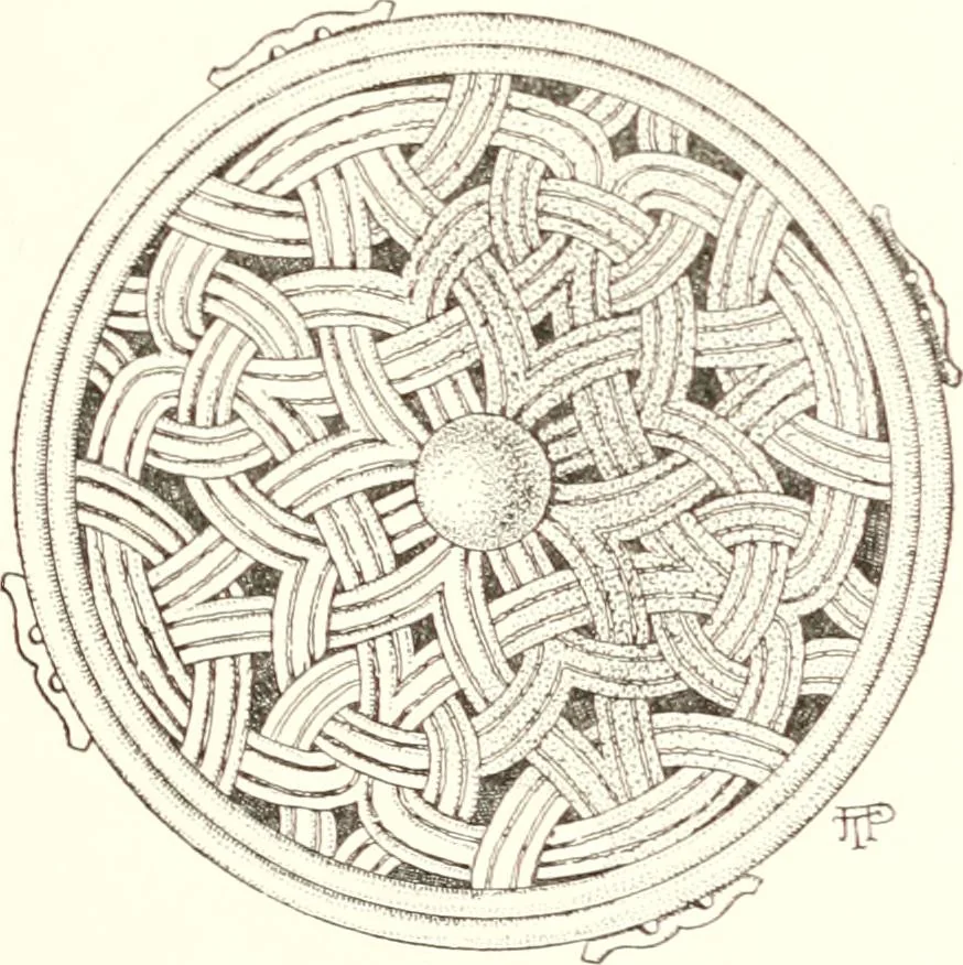 An illustration from Dinanderie: a history and description of mediaeval art work in copper, brass and bronze, 1910, leaf 55