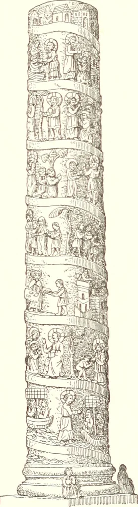 An illustration from Dinanderie: a history and description of mediaeval art work in copper, brass and bronze, 1910, leaf 85