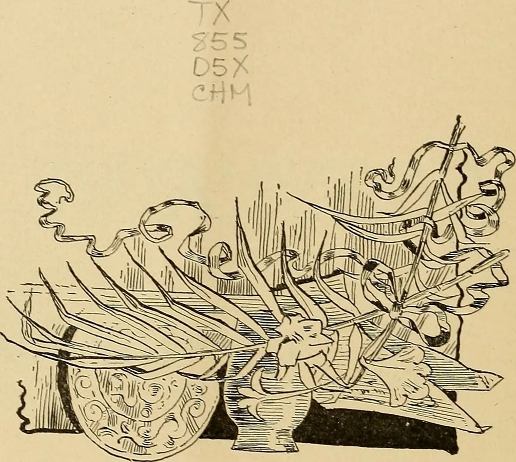 An illustration from The dining room and its appointments, 1896, leaf 10