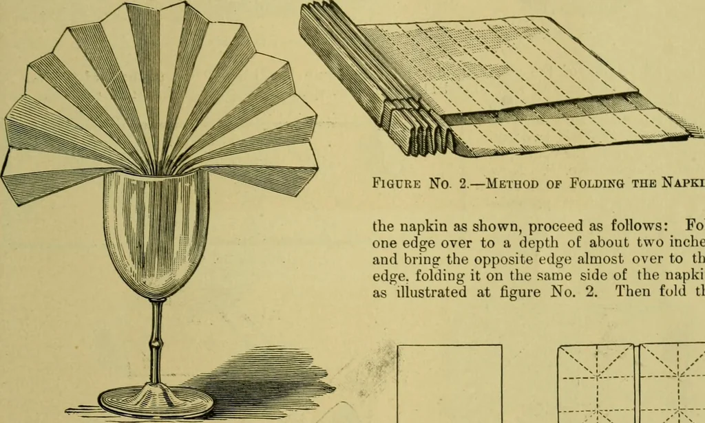 An illustration from The dining room and its appointments, 1896, leaf 111