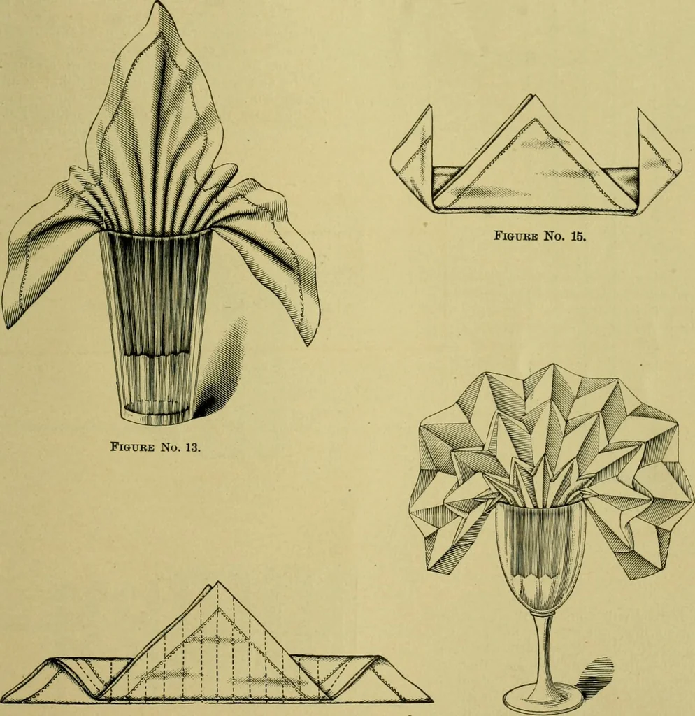 An illustration from The dining room and its appointments, 1896, leaf 113