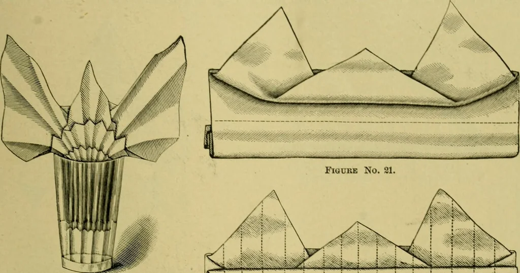 An illustration from The dining room and its appointments, 1896, leaf 115