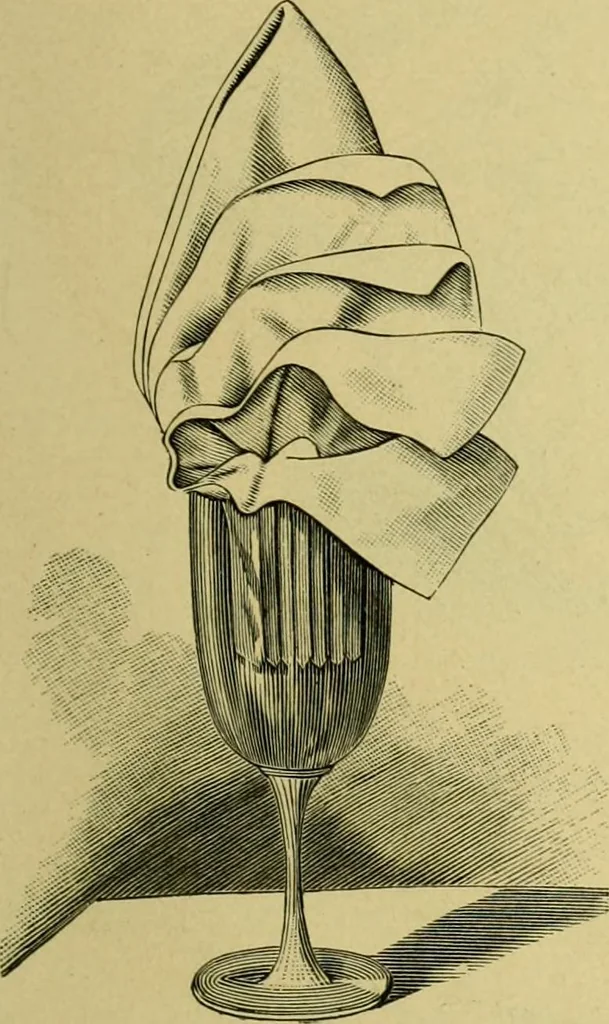 An illustration from The dining room and its appointments, 1896, leaf 117
