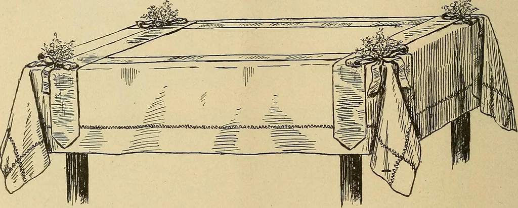An illustration from The dining room and its appointments, 1896, leaf 26