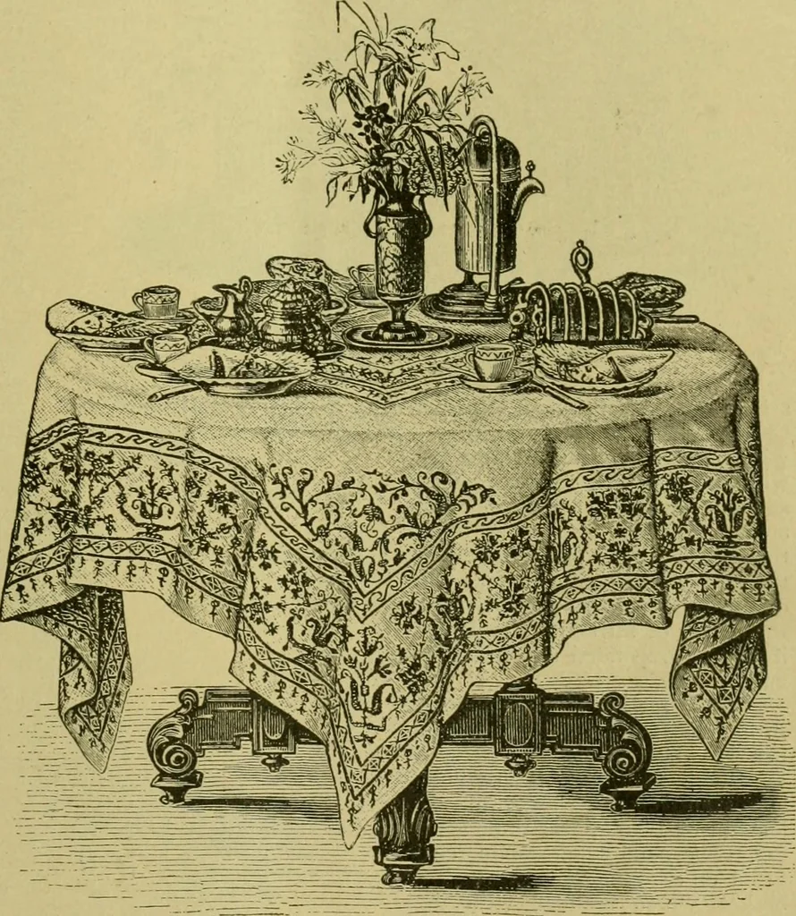 An illustration from The dining room and its appointments, 1896, leaf 29