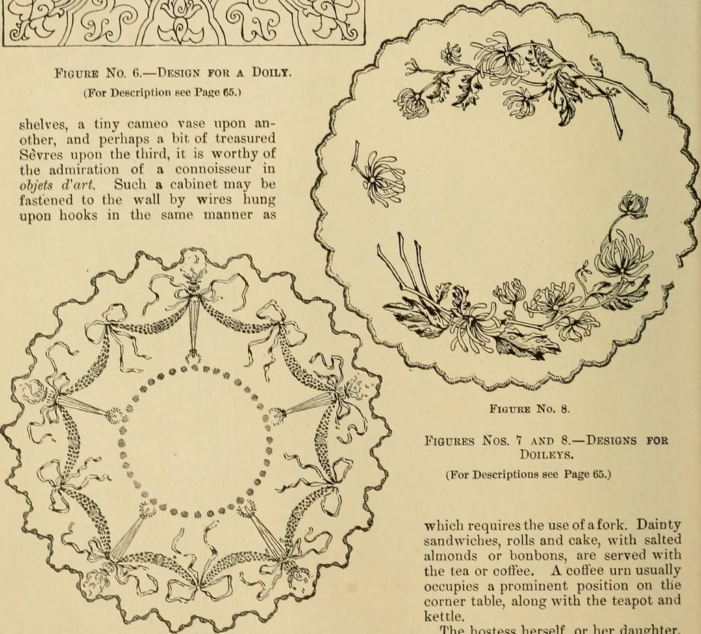 An illustration from The dining room and its appointments, 1896, leaf 76
