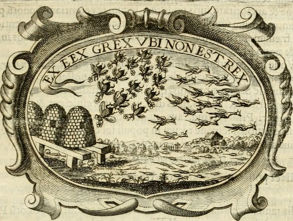 An illustration from D. Ioannis de Solorzano Pereira ... Emblemata centum, regio politica : ligneis laminis affabre caelata, vividisque et limitatis carminibus explicata, & singularibus commentarijs affatim illustrata : quibus, quicquid ad regum institutionem, et rectam reip. administrationem conducere & pertinere videtur, summo studio disseritur ... : cum quadruplici indice absolutissimo .., 1653, leaf 192