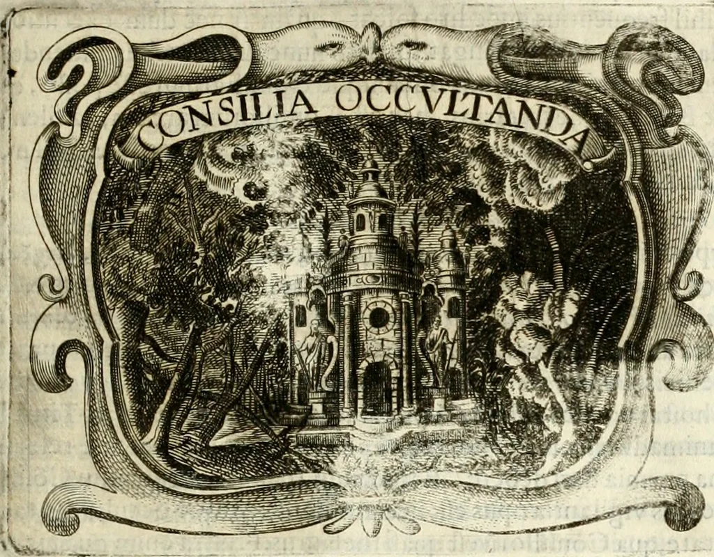 An illustration from D. Ioannis de Solorzano Pereira ... Emblemata centum, regio politica : ligneis laminis affabre caelata, vividisque et limitatis carminibus explicata, & singularibus commentarijs affatim illustrata : quibus, quicquid ad regum institutionem, et rectam reip. administrationem conducere & pertinere videtur, summo studio disseritur ... : cum quadruplici indice absolutissimo .., 1653, leaf 416