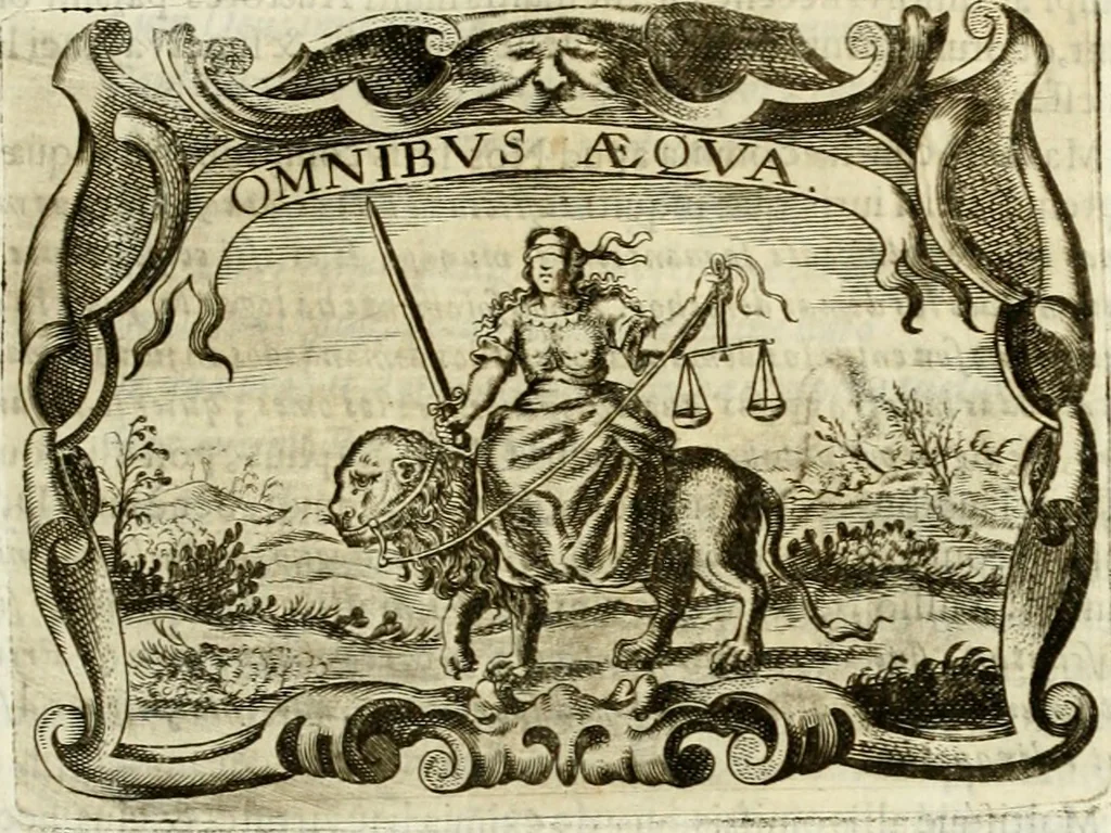 An illustration from D. Ioannis de Solorzano Pereira ... Emblemata centum, regio politica : ligneis laminis affabre caelata, vividisque et limitatis carminibus explicata, & singularibus commentarijs affatim illustrata : quibus, quicquid ad regum institutionem, et rectam reip. administrationem conducere & pertinere videtur, summo studio disseritur ... : cum quadruplici indice absolutissimo .., 1653, leaf 564