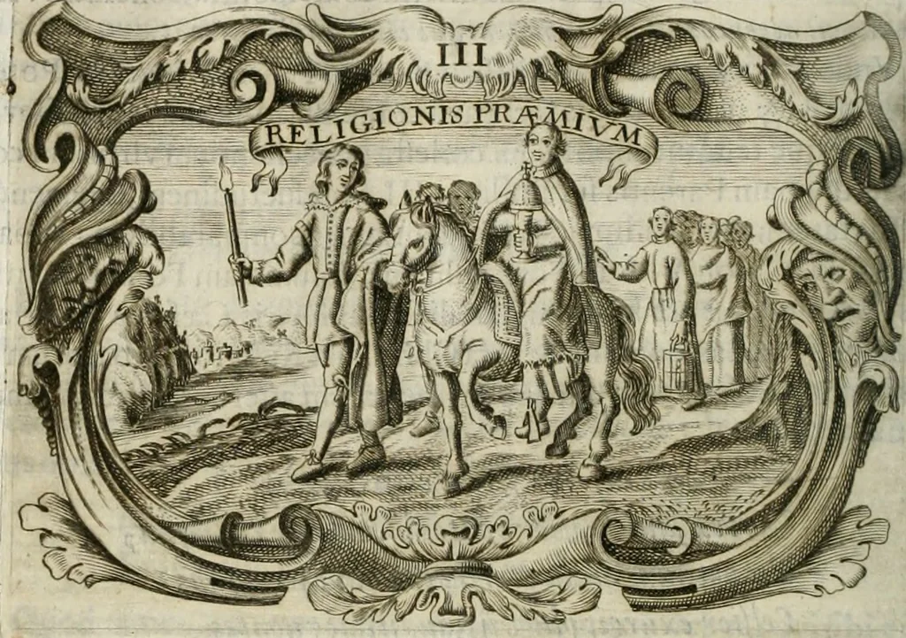 An illustration from D. Ioannis de Solorzano Pereira ... Emblemata centum, regio politica : Aeneis laminis affabre caelata, vividisque, et limatis carminibus explicita, & singularibus commentariis affatim illutrata : quibus, quicquid ad regum institutionem, et rectam reip. administrationem conducere, & pertinere videtur, summo studio disseritur ... cùm quadruplici indice absolutissimo ..., 1653, leaf 113