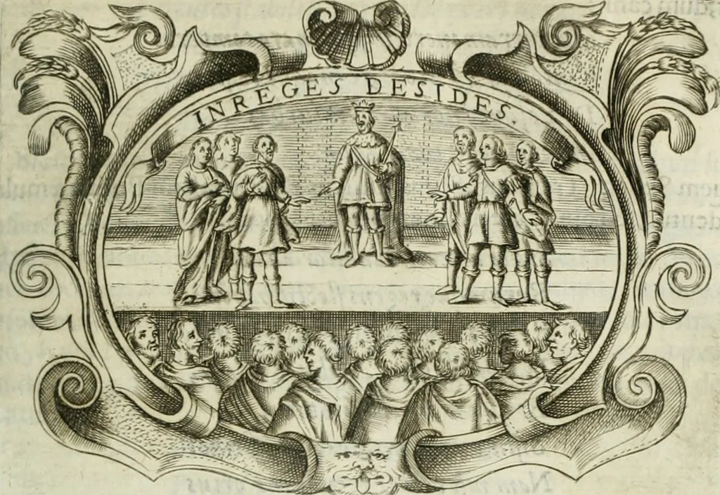 An illustration from D. Ioannis de Solorzano Pereira ... Emblemata centum, regio politica : Aeneis laminis affabre caelata, vividisque, et limatis carminibus explicita, & singularibus commentariis affatim illutrata : quibus, quicquid ad regum institutionem, et rectam reip. administrationem conducere, & pertinere videtur, summo studio disseritur ... cùm quadruplici indice absolutissimo ..., 1653, leaf 178