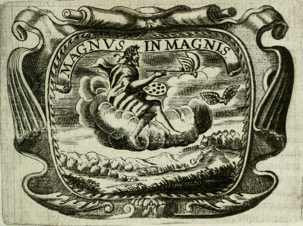 An illustration from D. Ioannis de Solorzano Pereira ... Emblemata centum, regio politica : Aeneis laminis affabre caelata, vividisque, et limatis carminibus explicita, & singularibus commentariis affatim illutrata : quibus, quicquid ad regum institutionem, et rectam reip. administrationem conducere, & pertinere videtur, summo studio disseritur ... cùm quadruplici indice absolutissimo ..., 1653, leaf 270