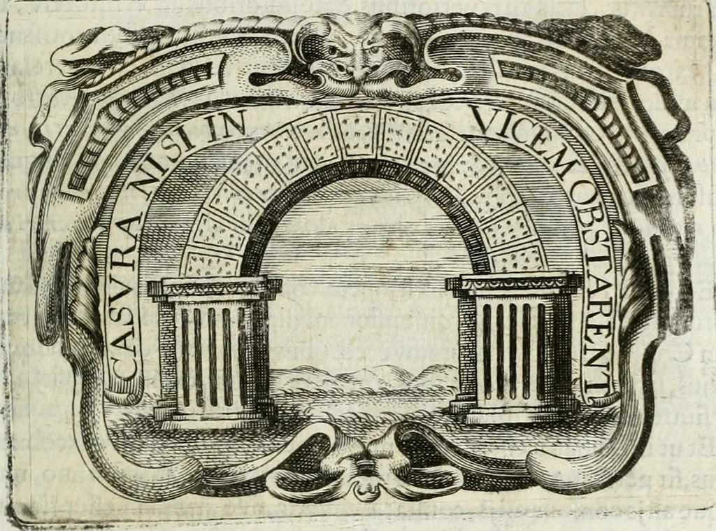 An illustration from D. Ioannis de Solorzano Pereira ... Emblemata centum, regio politica : Aeneis laminis affabre caelata, vividisque, et limatis carminibus explicita, & singularibus commentariis affatim illutrata : quibus, quicquid ad regum institutionem, et rectam reip. administrationem conducere, & pertinere videtur, summo studio disseritur ... cùm quadruplici indice absolutissimo ..., 1653, leaf 422