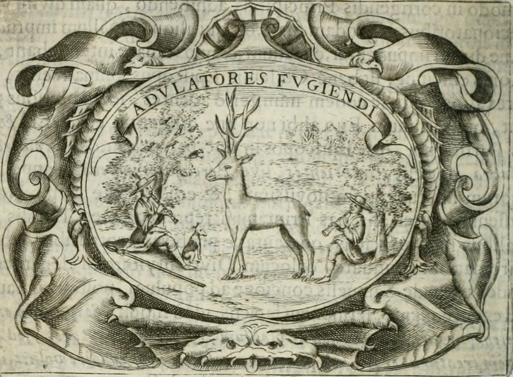 An illustration from D. Ioannis de Solorzano Pereira ... Emblemata centum, regio politica : Aeneis laminis affabre caelata, vividisque, et limatis carminibus explicita, & singularibus commentariis affatim illutrata : quibus, quicquid ad regum institutionem, et rectam reip. administrationem conducere, & pertinere videtur, summo studio disseritur ... cùm quadruplici indice absolutissimo ..., 1653, leaf 447