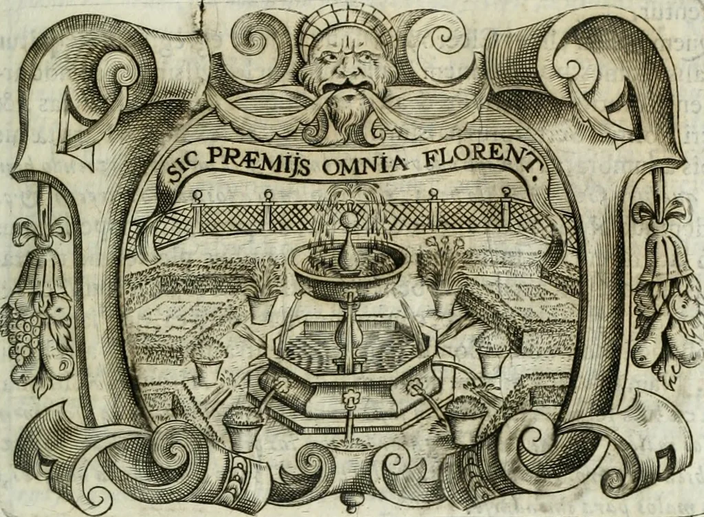 An illustration from D. Ioannis de Solorzano Pereira ... Emblemata centum, regio politica : Aeneis laminis affabre caelata, vividisque, et limatis carminibus explicita, & singularibus commentariis affatim illutrata : quibus, quicquid ad regum institutionem, et rectam reip. administrationem conducere, & pertinere videtur, summo studio disseritur ... cùm quadruplici indice absolutissimo ..., 1653, leaf 694