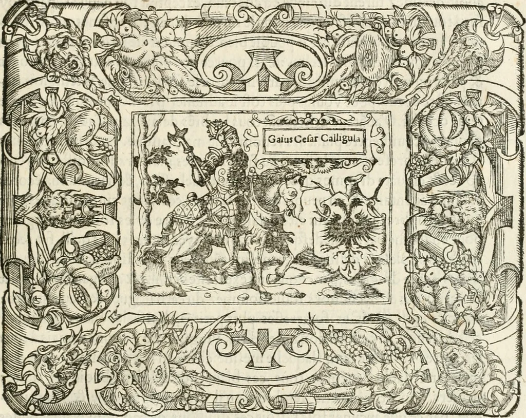 An illustration from Dion historien grec, Des faictz & gestes insignes des Romains : redvictz par annalles et consulatz, commençant au consulat de Lucius Cotta & Lucius Torquatus ..., 1542, leaf 538