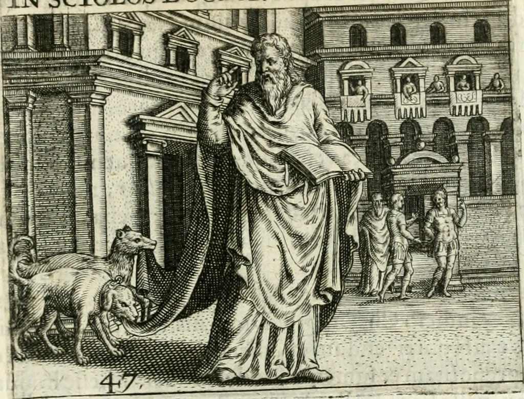 An illustration from Dionysii Lebei-Batillii regii mediomatricv praesidis Emblemata, 1596, leaf 106