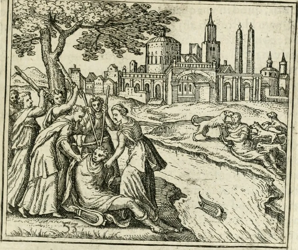 An illustration from Dionysii Lebei-Batillii regii mediomatricv praesidis Emblemata, 1596, leaf 118