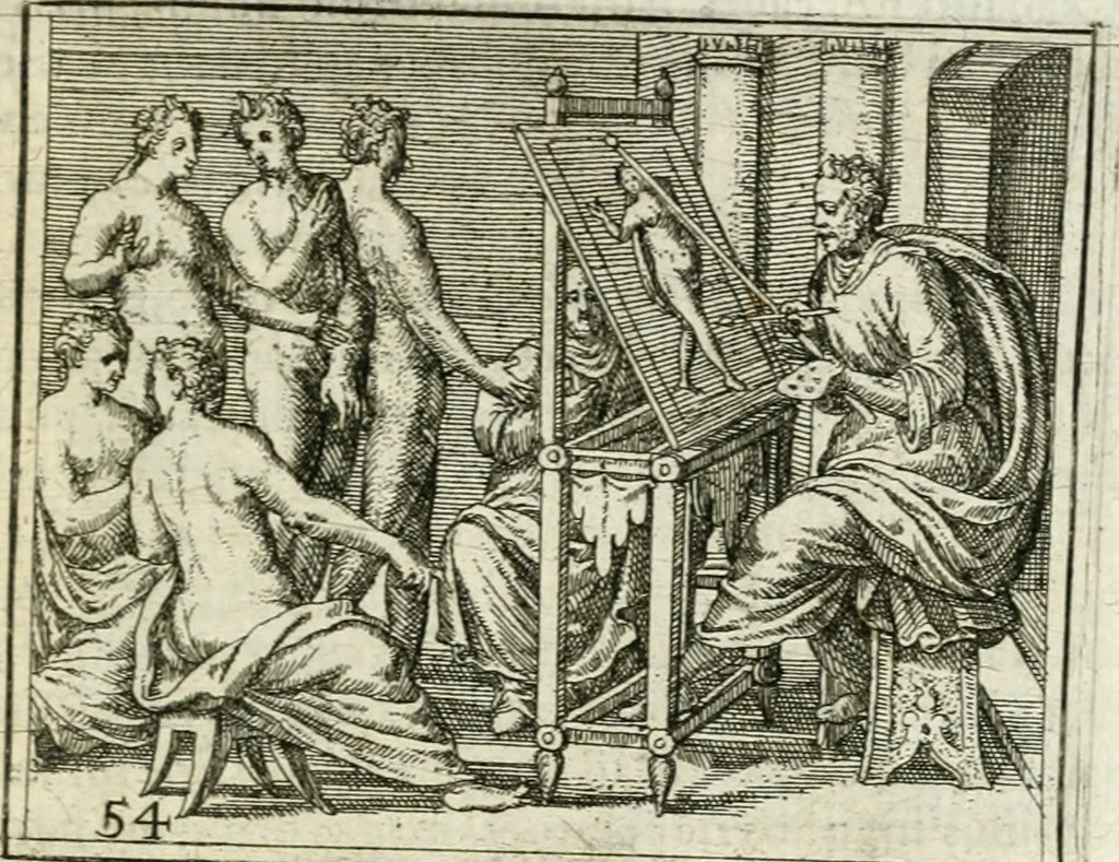 An illustration from Dionysii Lebei-Batillii regii mediomatricv praesidis Emblemata, 1596, leaf 120