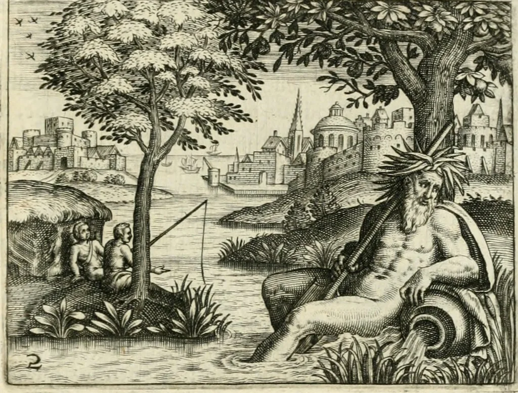 An illustration from Dionysii Lebei-Batillii regii mediomatricv praesidis Emblemata, 1596, leaf 16