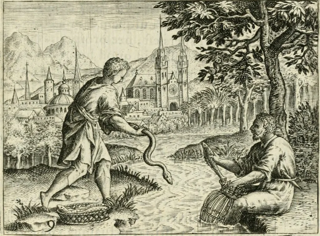 An illustration from Dionysii Lebei-Batillii regii mediomatricv praesidis Emblemata, 1596, leaf 30