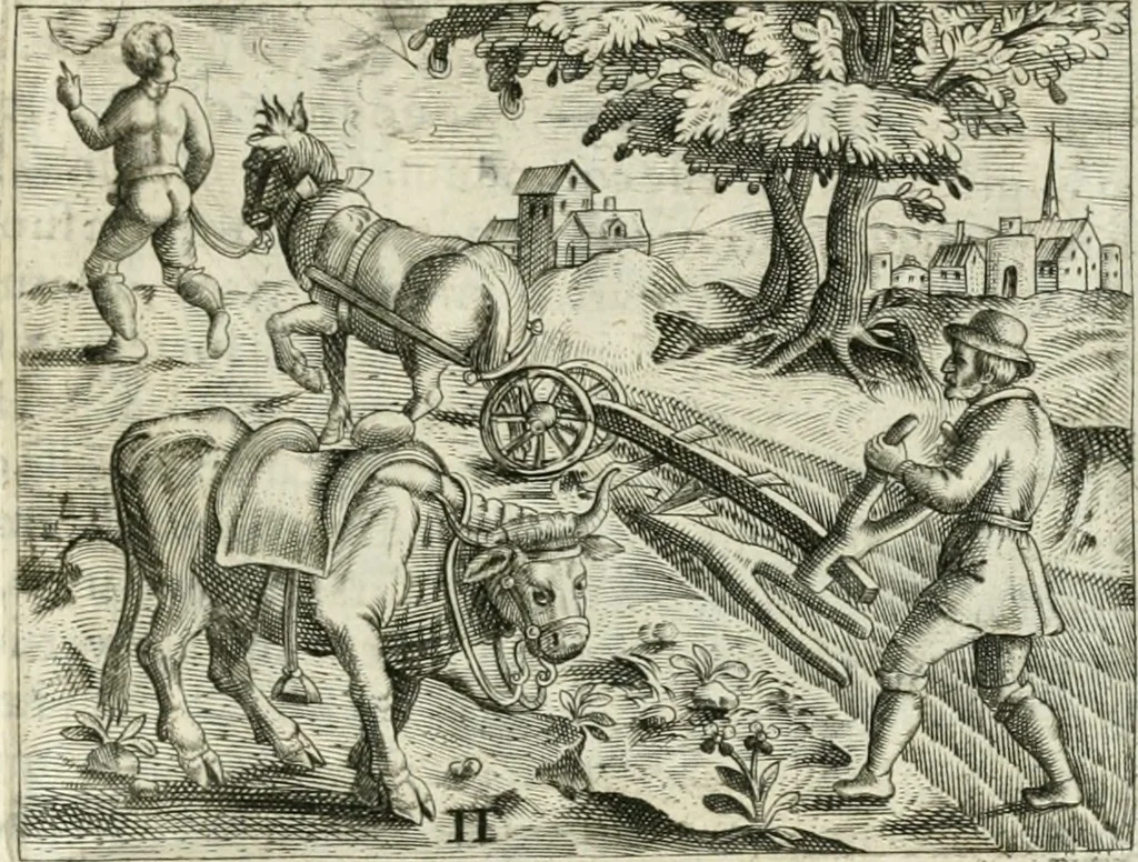 An illustration from Dionysii Lebei-Batillii regii mediomatricv praesidis Emblemata, 1596, leaf 34