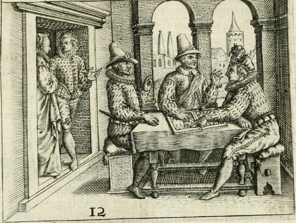 An illustration from Dionysii Lebei-Batillii regii mediomatricv praesidis Emblemata, 1596, leaf 36
