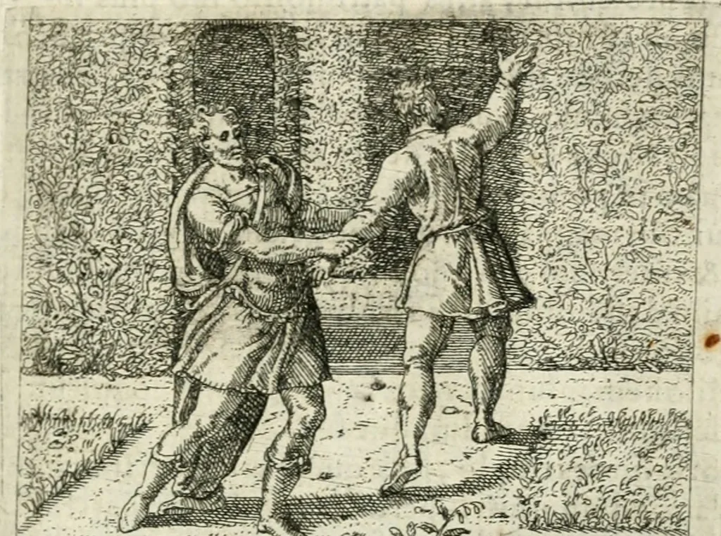 An illustration from Dionysii Lebei-Batillii regii mediomatricv praesidis Emblemata, 1596, leaf 46