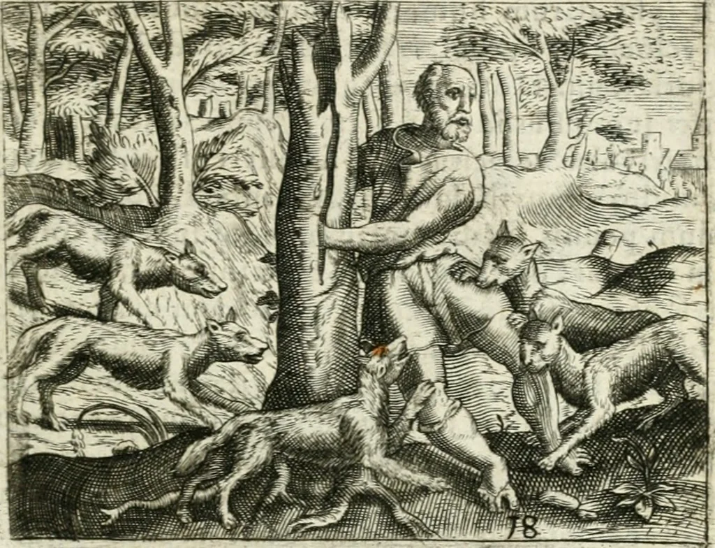 An illustration from Dionysii Lebei-Batillii regii mediomatricv praesidis Emblemata, 1596, leaf 48
