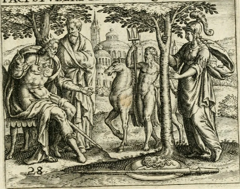 An illustration from Dionysii Lebei-Batillii regii mediomatricv praesidis Emblemata, 1596, leaf 68