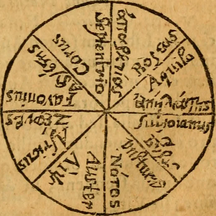 An illustration from Dionysiou Oikoumenes periegesis = Dionysii Orbis descriptio : commentario critico & geographico (in quo controversiae pleraeque quae in veteri geographia occurrunt explicantur, & obscura plurima elucidantur) ac tabulis illustrata, 1658, leaf 238