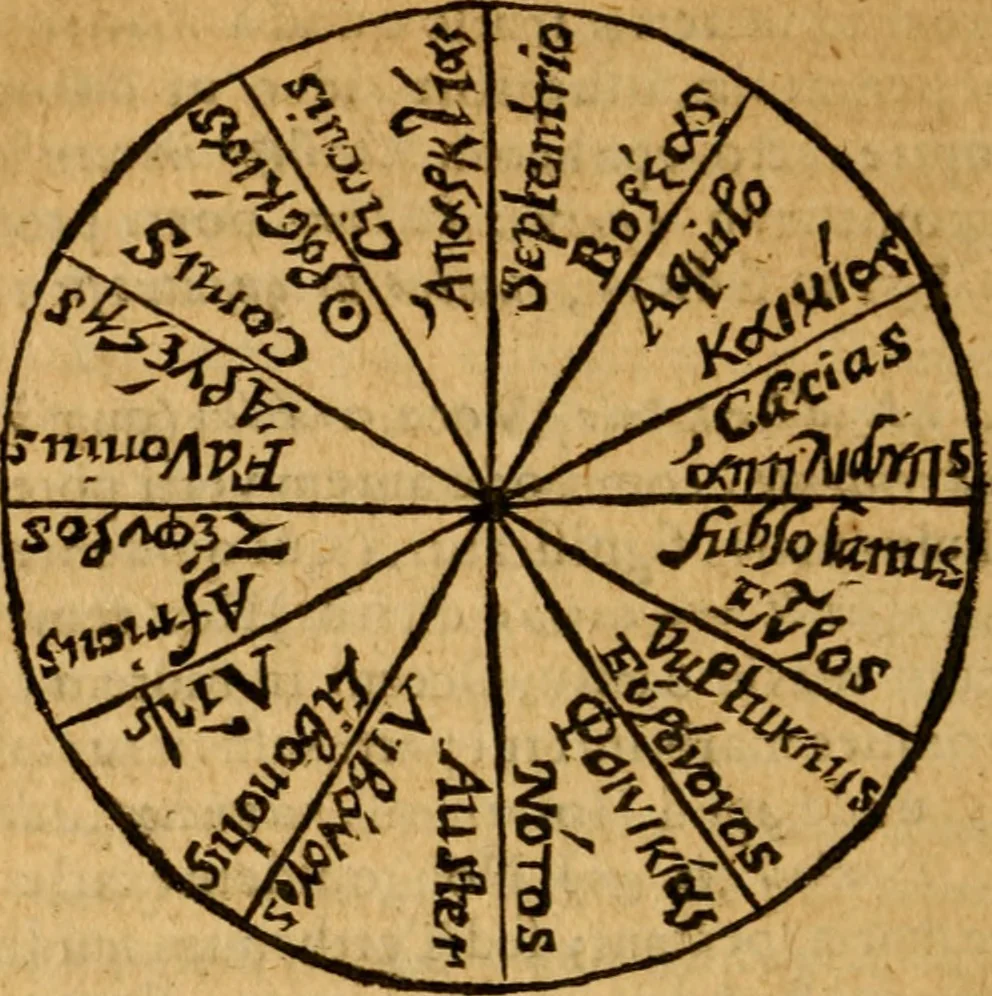 An illustration from Dionysiou Oikoumenes periegesis = Dionysii Orbis descriptio : commentario critico & geographico (in quo controversiae pleraeque quae in veteri geographia occurrunt explicantur, & obscura plurima elucidantur) ac tabulis illustrata, 1658, leaf 239